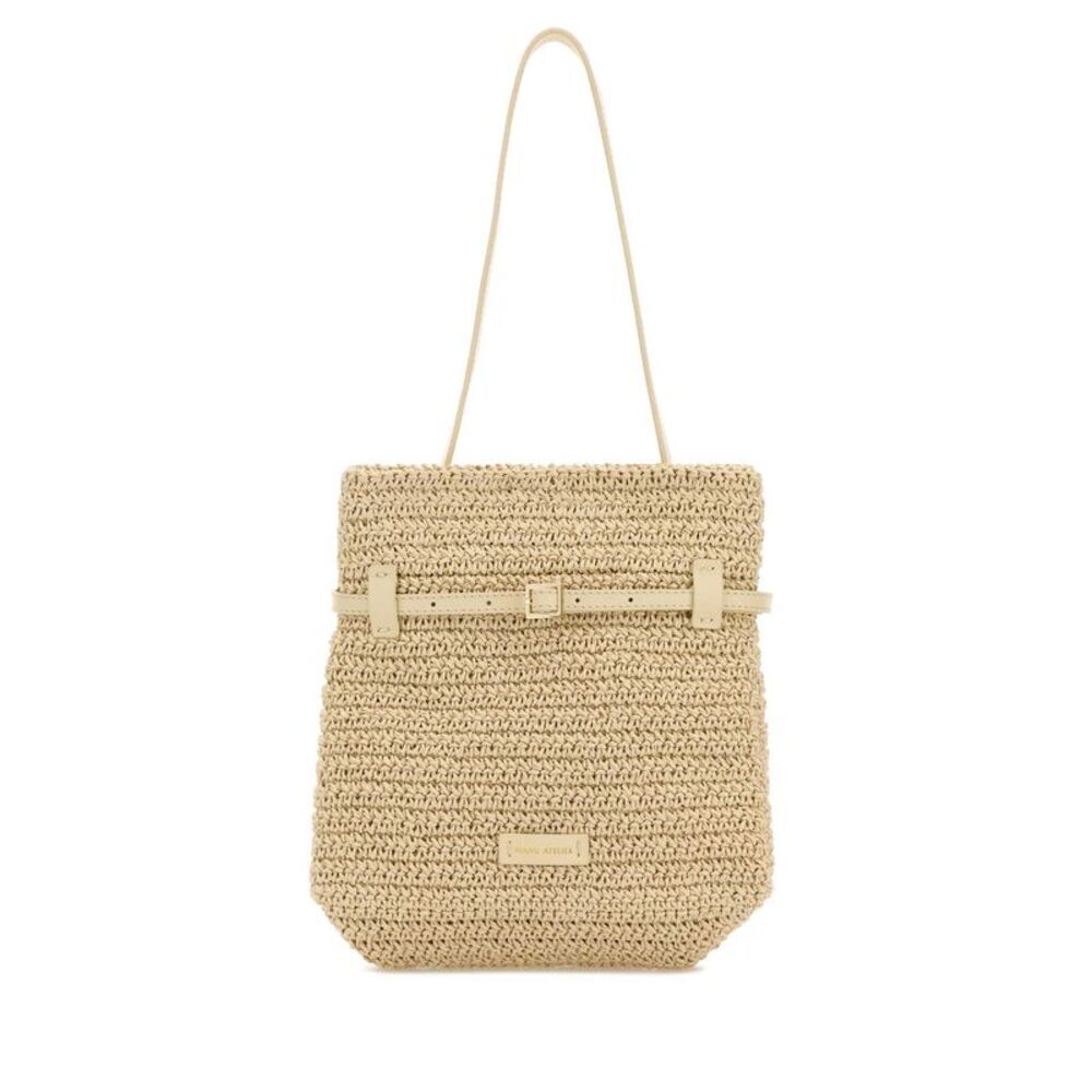 Manu Atelier Women Raffia Mini Tote Du Jour Shoulder Bag